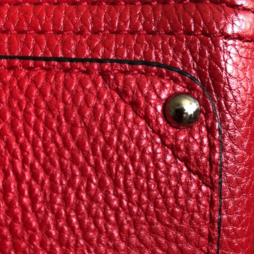 VIBRANT Lipstick Red Large Wristlet - Picture 6 of 14